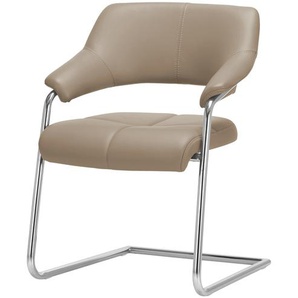 JOOP! Leder-Schwingstuhl  Loft ¦ braun ¦ Maße (cm): B: 64 H: 86 T: 61