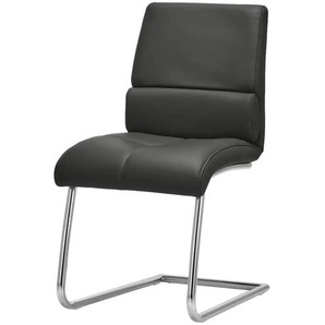 JOOP! Leder-Schwingstuhl Loft - schwarz - Materialmix - 49 cm - 90 cm - cm 63,0 | Möbel Kraft