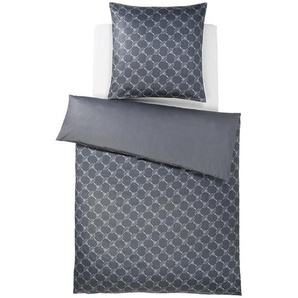 JOOP! Mako-Satin Bettwäsche  Cornflower Gradiant ¦ grau ¦ Maße (cm): B: 135