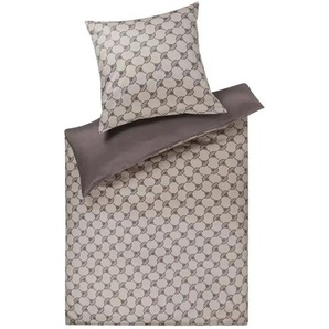 JOOP! Mako Satin Bettwäsche Cornflower Double - grau - Materialmix - 135 cm | Möbel Kraft