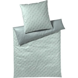 JOOP! Mako-Satin Bettwäsche-Garnitur Cornflower Double Farbe Aqua Foam Größe 135x200+80x80 AL 4083 44
