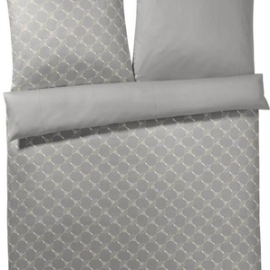 JOOP! Mako-Satin-Bettwäsche-Garnitur Cornflower Gradiant Farbe sand Größe 135x200 cm + 80x80