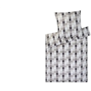 JOOP! Mako-Satin Bettwäsche  Mesh ¦ grau ¦ Maße (cm): B: 135