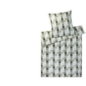 JOOP! Mako-Satin Bettwäsche  Mesh ¦ grün ¦ Maße (cm): B: 135