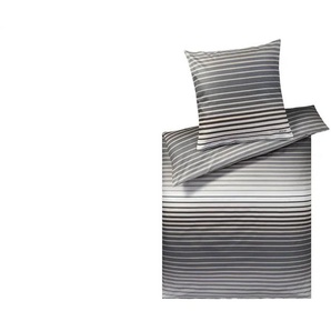 JOOP! Mako Satin Bettwäsche Shutter - grau - Materialmix - 135 cm | Möbel Kraft