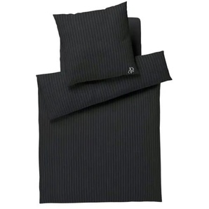 JOOP! Mako-Satin Bettwäsche Soft Stripes ¦ grau ¦ Maße (cm): B: 135