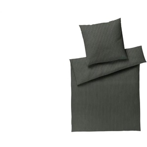 JOOP! Mako-Satin Bettwäsche Soft Stripes ¦ grün ¦ Maße (cm): B: 135