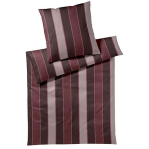 JOOP! Mako-Satin Bettwäsche Stripes - rot - Materialmix - 135 cm | Möbel Kraft