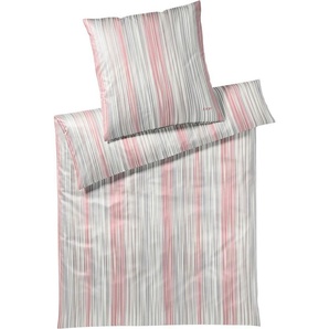 JOOP! Mako-Satin-Kissenbezug einzeln Pinstripe Farbe Coral Größe 40x80cm AL 4090-40/80-1