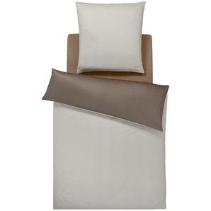 JOOP! Mako-Satin Wendebettwäsche Pattern ¦ braun ¦ Maße (cm): B: 135
