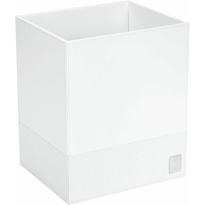 Papierkorb JOOP BATHLINE Mülleimer Gr. B/H/T: 25 cm x 30 cm x 21 cm, weiß (weiß, beige) Papierkorb Büroaccessoires Mülleimer