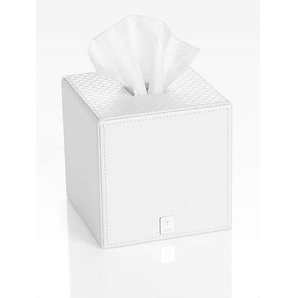 Joop! Papierspender Joop! Bathline, Weiß, Kunststoff, eckig, 13.3x13.3x13.3 cm, Badaccessoires, Waschplatzzubehör, Kosmetikdosen
