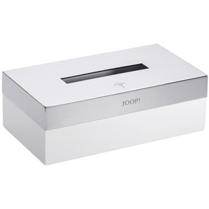 Joop! Papierspender, Weiß, Chrom, Metall, Keramik, eckig, 12x8.5x23 cm, Badaccessoires, Waschplatzzubehör, Kosmetikdosen
