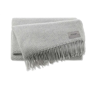 JOOP! Plaid Fine Woven   ¦ silber ¦ Wollmix ¦ Maße (cm): B: 130 H: 1