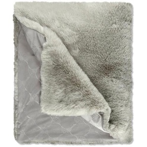 Joop! Plaid J! Embrace, Grau, Textil, Uni, 130x170 cm, Double face, Wohntextilien, Decken, Plaids