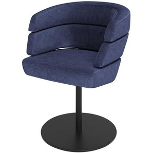 JOOP! Polster-Drehsessel  Curves - blau - Materialmix - 64 cm - 81 cm - 64 cm | Möbel Kraft