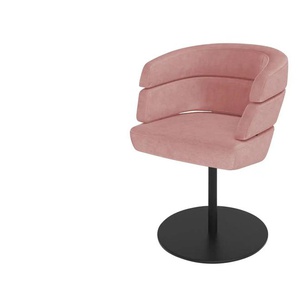 JOOP! Polster-Drehsessel Curves - rosa/pink - Materialmix - 64 cm - 81 cm - cm 64,0 | Möbel Kraft
