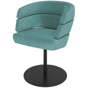 JOOP! Polster-Drehsessel Curves - türkis/petrol - Materialmix - 64 cm - 81 cm - cm 64,0 | Möbel Kraft