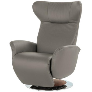 JOOP! Relaxsessel aus Leder  Lounge 8140 ¦ grau ¦ Maße (cm): B: 85 H: 109 T: 88