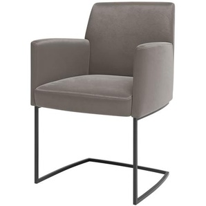 JOOP! Samt-Schwingstuhl  Swing ¦ grau ¦ Maße (cm): B: 58 H: 88 T: 61