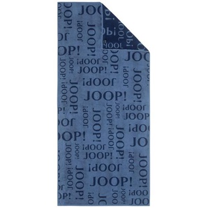 Joop! Saunatuch Active Repeat, Blau, Textil, Schriftzug, 80x180 cm, Textiles Vertrauen - Oeko-Tex®, Made in Germany, Oeko-Tex® Standard 100,