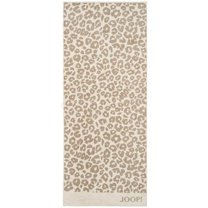 Joop! Saunatuch Leo, Beige, Creme, Textil, Animalprint, 80x200 cm, Oeko-Tex® Standard 100, Made in Germany, Textiles Vertrauen - Oeko-Tex®,