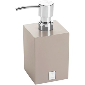 Joop! Seifenspender Bathline, Grau, Beige, Kunststoff, Uni, 7.5x17x7.5 cm, Badaccessoires, Waschplatzzubehör, Seifenspender