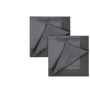 JOOP! Servietten 2er-Set Signature - grau - Naturfaser - 50 cm - 1 cm | Möbel Kraft