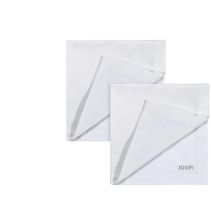 JOOP! Servietten 2er-Set Stitch - braun - Naturfaser - 50 cm - 1 cm | Möbel Kraft