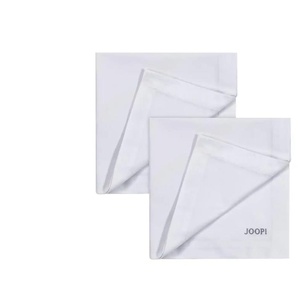 JOOP! Servietten 2er-Set Stitch   ¦ silber ¦ Naturfaser ¦ Maße (cm): B: 50 H: 1