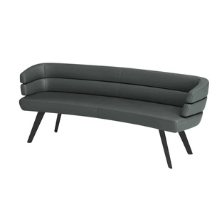 JOOP! Sitzbank Leder Curves - grau - Materialmix - 229 cm - 84 cm - cm 77,0 | Möbel Kraft