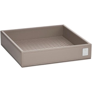 Joop! Tablett Bathline, Grau, Beige, quadratisch, 17x3.5x17 cm, Tischkultur & Servieren, Tabletts