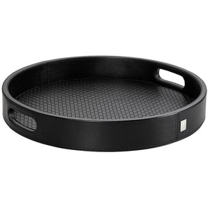 Joop! Tablett, Schwarz, Holz, Textil, rund, 5.2 cm, verschiedene Motive/Dekore/Designs erhältlich, Tischkultur & Servieren, Tabletts