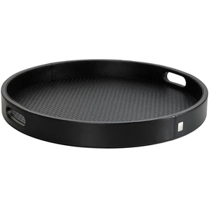 JOOP! Tablett - schwarz - Kunststoff - 46 cm - 5,5 cm | Möbel Kraft