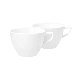 JOOP! Tasse 2er-Set - weiß - Porzellan - 9,3 cm - 6,5 cm | Möbel Kraft
