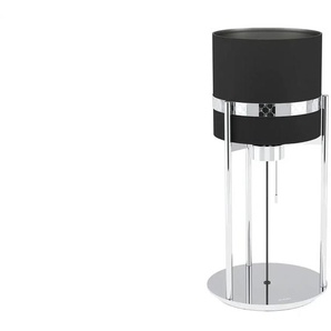 JOOP! Tischleuchte 1-flammig Textil Round Lights Chrome - schwarz - Materialmix - 52 cm - 21.5 | Möbel Kraft