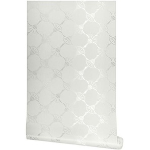 Joop! Vliestapete J! Cornflower, Creme, Textil, Blume, 53x1005 cm, Tapeten & Wandverkleidungen, Vliestapeten