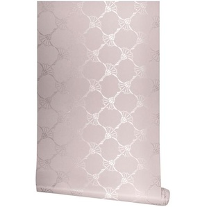 Joop! Vliestapete J! Cornflower, Hellrosa, Textil, Blume, 53x1005 cm, Tapeten & Wandverkleidungen, Vliestapeten