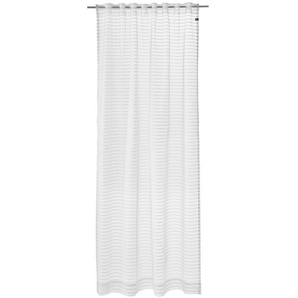 Joop! Vorhangschal Waterline, Weiß, Textil, Uni, 130x250 cm, für Stange und Schiene geeignet, Wohntextilien, Gardinen & Vorhänge, Fertiggardinen,