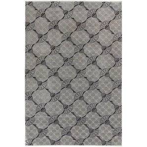 Joop! Webteppich Cornflower Double, Silber, Textil, rechteckig, 140x200 cm, für Fußbodenheizung geeignet, antistatisch, Teppiche & Böden, Teppiche,