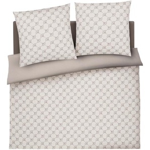 Joop! Wendebettwäsche, Creme, Textil, Graphik, 200x200 cm, Oeko-Tex® Standard 100, pflegeleicht, schadstoffgeprüft, weiche und anschmiegsame