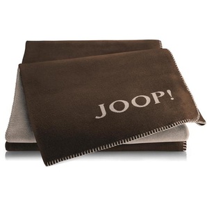 Joop! Wohndecke Joop! HW 2025/26, Mokka, Graubraun, Textil, 150x200 cm, Kettelrand, Wohntextilien, Decken, Kuscheldecken