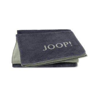 JOOP! Wohndecke Melange Doubleface   ¦ blau ¦ Baumwollmischgewebe ¦ Maße (cm): B: 150 H: 1