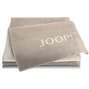 Joop! Wohndecke Melange Doubleface, Natur, Beige, Textil, Uni, 150x200 cm, Made in Germany, Kettelrand, Double face, Wohntextilien, Decken,
