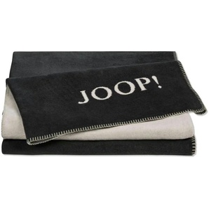 JOOP! Wohndecke Uni Doubleface   ¦ grau ¦ Baumwollmischgewebe ¦ Maße (cm): B: 150 H: 1