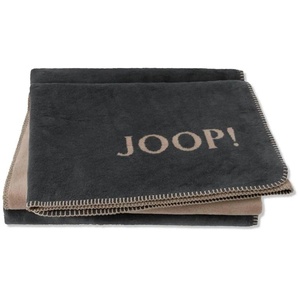 JOOP! Wohndecke Uni Doubleface   ¦ grau ¦ Baumwollmischgewebe ¦ Maße (cm): B: 150 H: 1