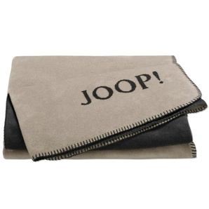 JOOP! Wohndecke Uni Doubleface ¦ grau ¦ Baumwollmischgewebe ¦ Maße (cm): B: 150 H: 1