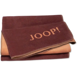 JOOP! Wohndecke Uni Doubleface   ¦ rot ¦ Baumwollmischgewebe ¦ Maße (cm): B: 150 H: 1