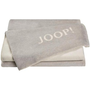 Joop! Wohndecke Uni Doubleface, Beige, Hellgrau, Weiß, Textil, 150x200 cm, Oeko-Tex® Standard 100, Made in Germany, pflegeleicht, Kettelrand,
