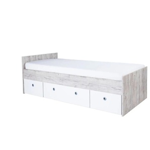 Jugendbettgestell Bennet - mehrfarbig - Materialmix - 204 cm - 70 cm | Möbel Kraft